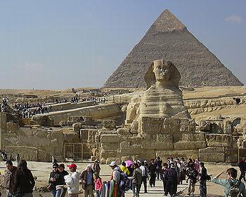 Turistas en Egipto